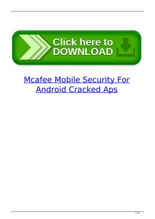Mcafee for android free download